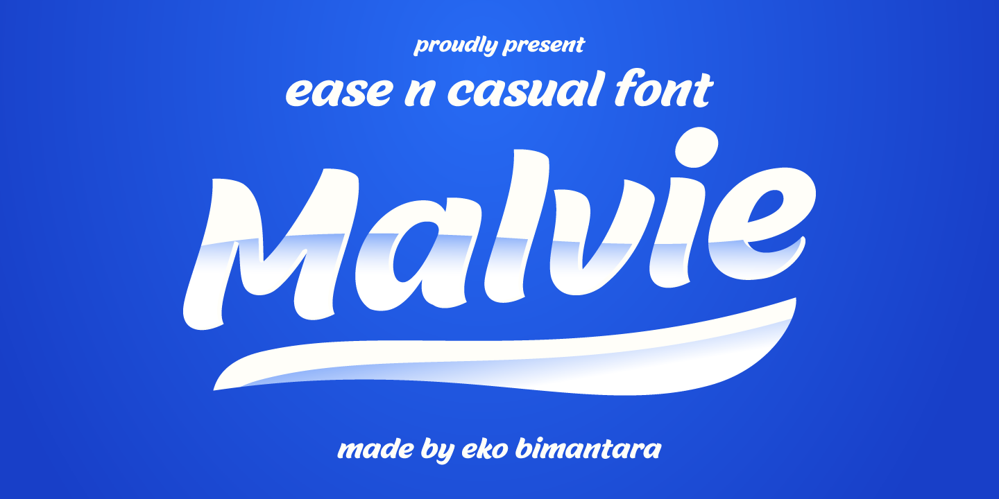 Пример шрифта Malvie #1