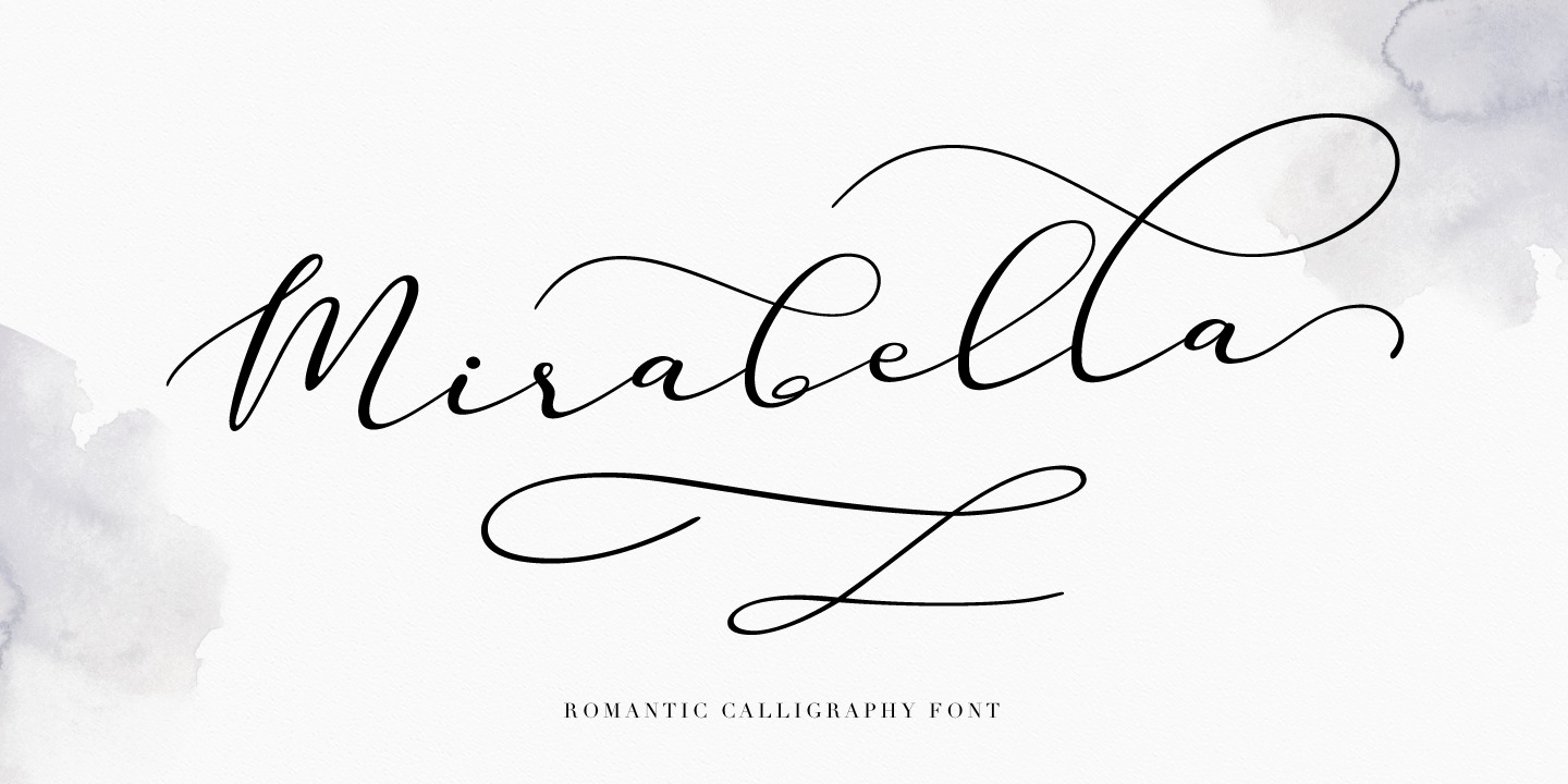 Пример шрифта Mirabella #1