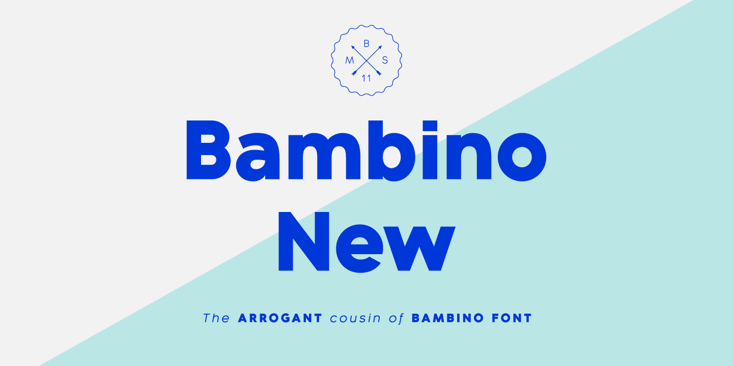 Пример шрифта Bambino New #1