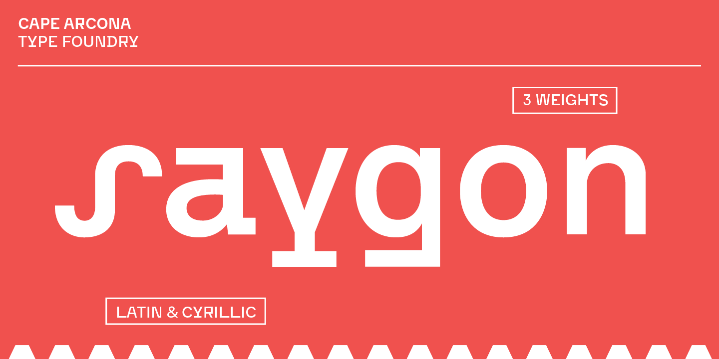 Пример шрифта CA Saygon #1