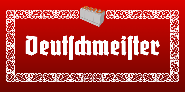 Пример шрифта Deutschmeister #1