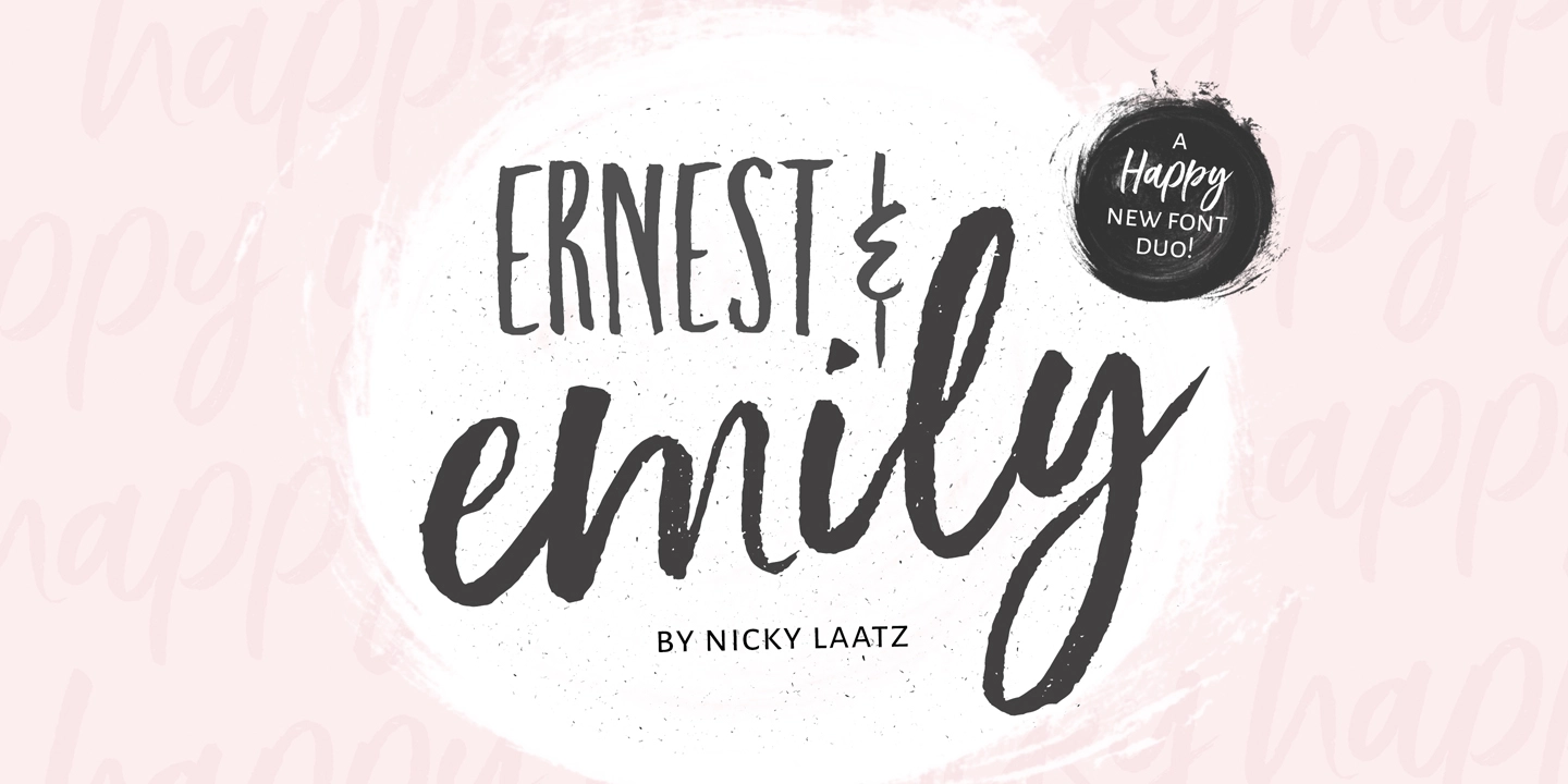 Пример шрифта Ernest and Emily #1