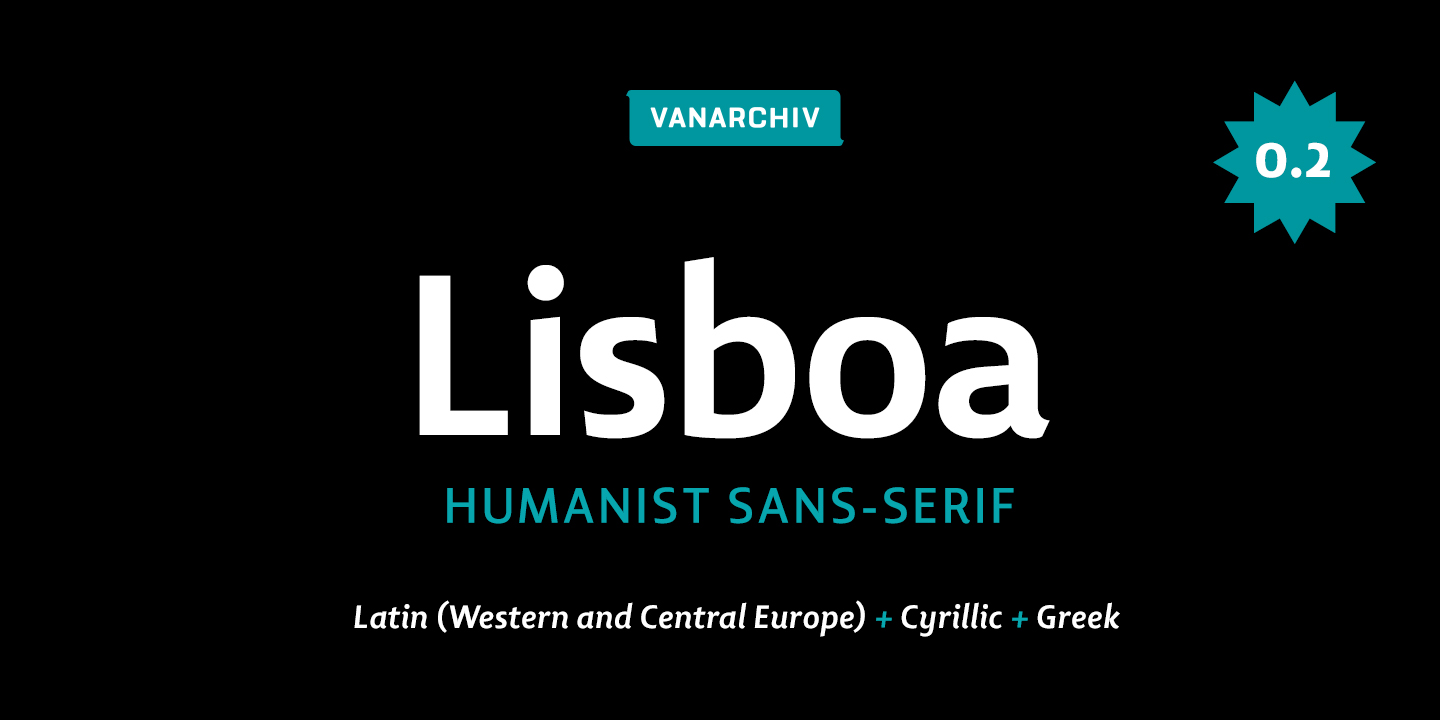 Пример шрифта Lisboa #1
