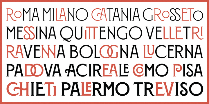Пример шрифта Montecatini Pro #5