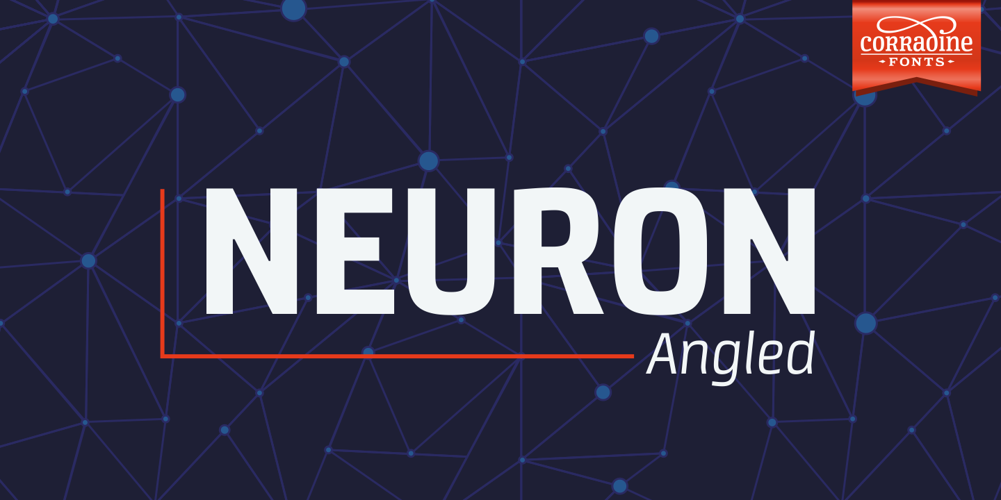 Пример шрифта Neuron Angled #1