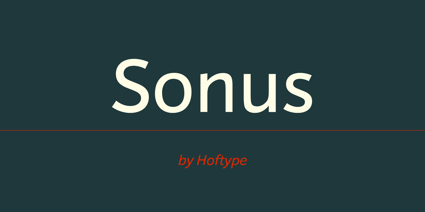 Пример шрифта Sonus #1