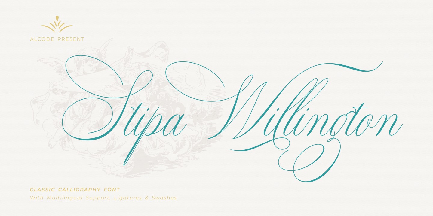 Пример шрифта Stipa Willington #1