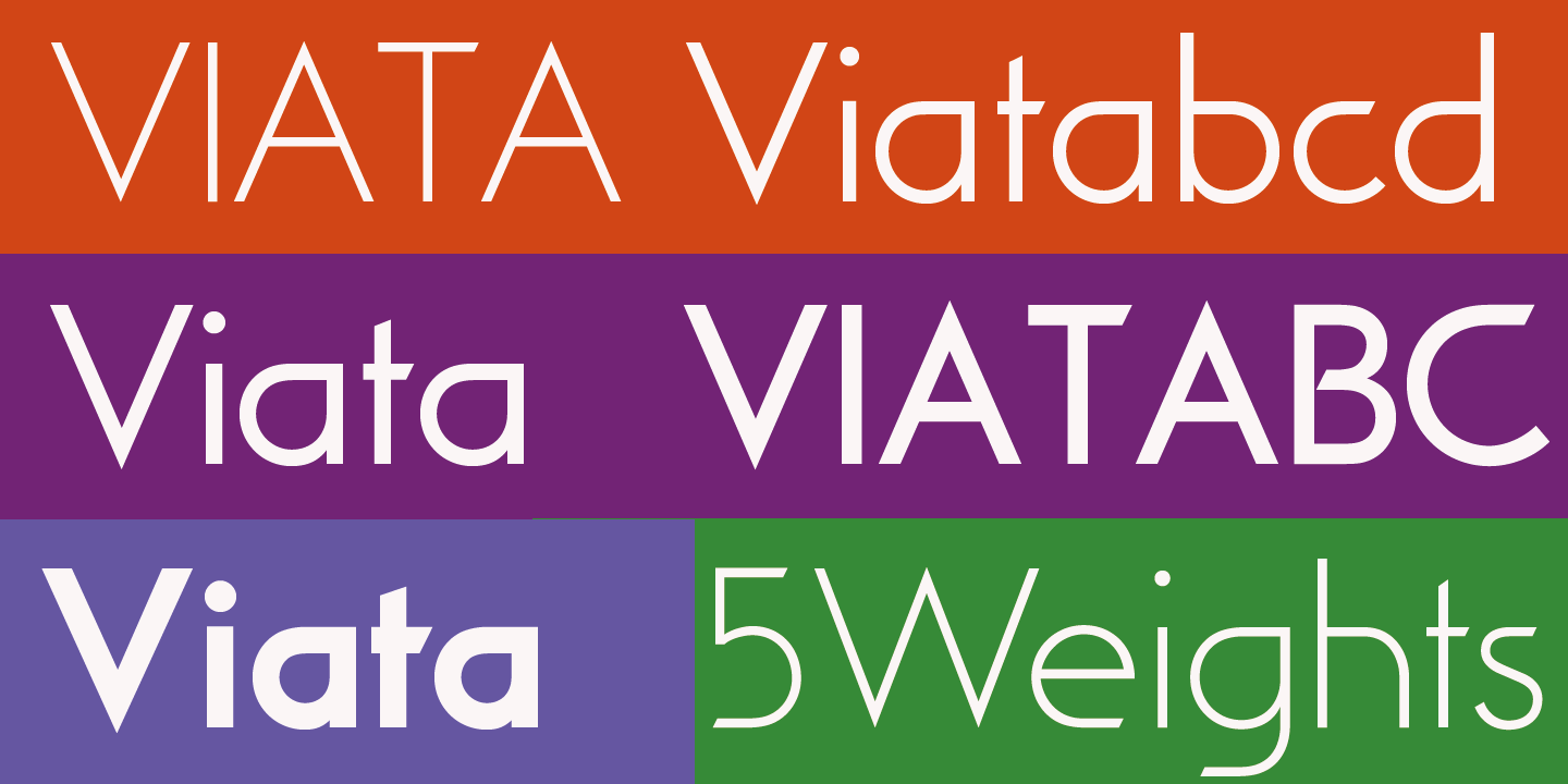 Пример шрифта Viata #2