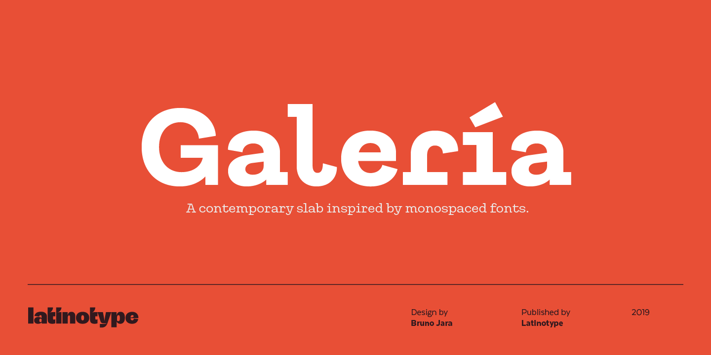 Пример шрифта Galeria #1