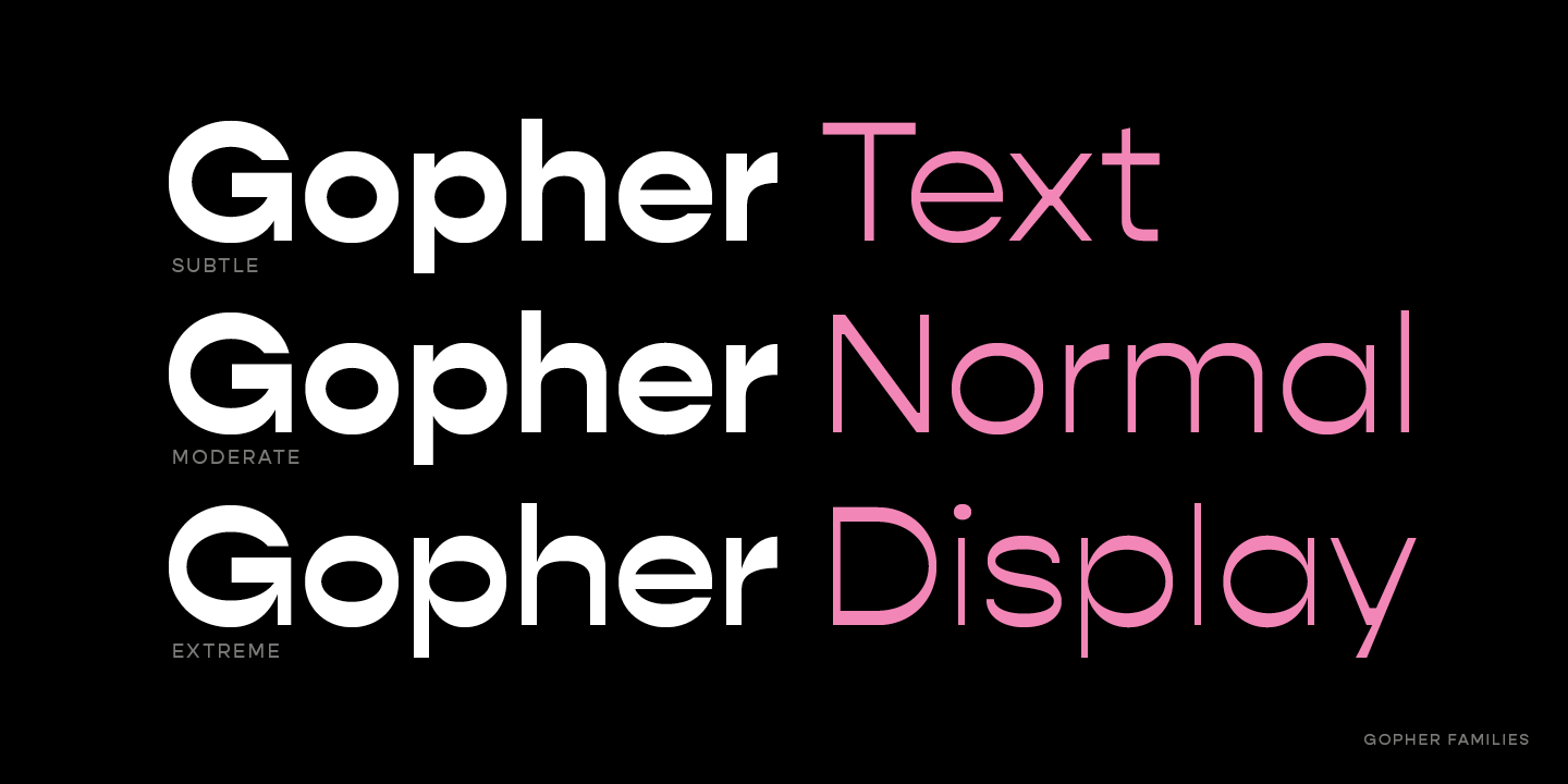 Пример шрифта Gopher Display #2