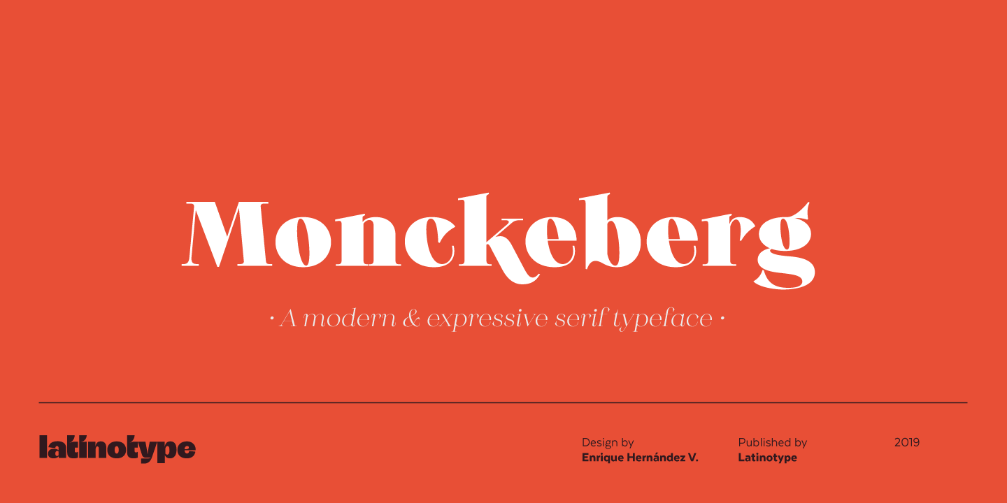 Пример шрифта Monckeberg #1