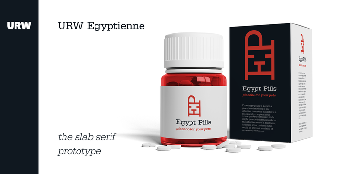 Пример шрифта Egyptienne URW Extra Narrow #2