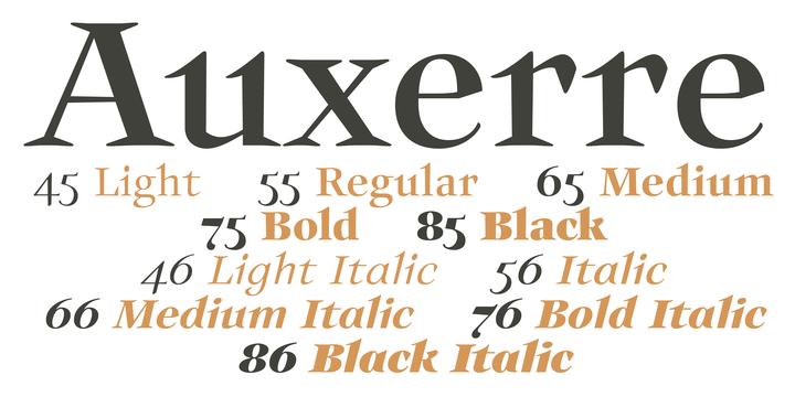 Пример шрифта Auxerre #1