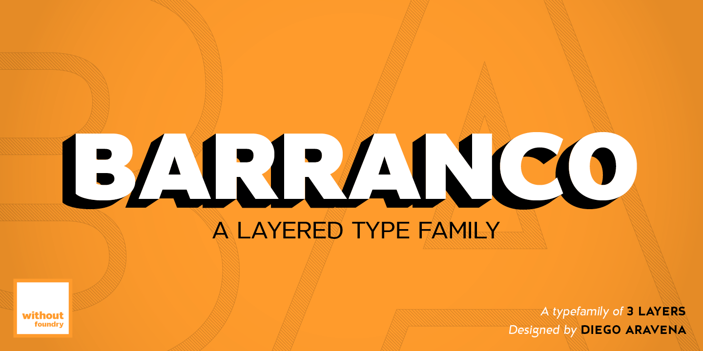 Пример шрифта Barranco #1