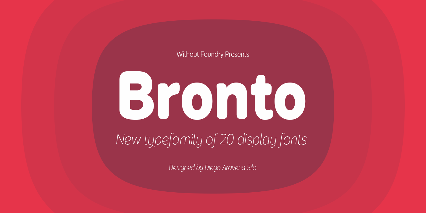 Пример шрифта Bronto #1