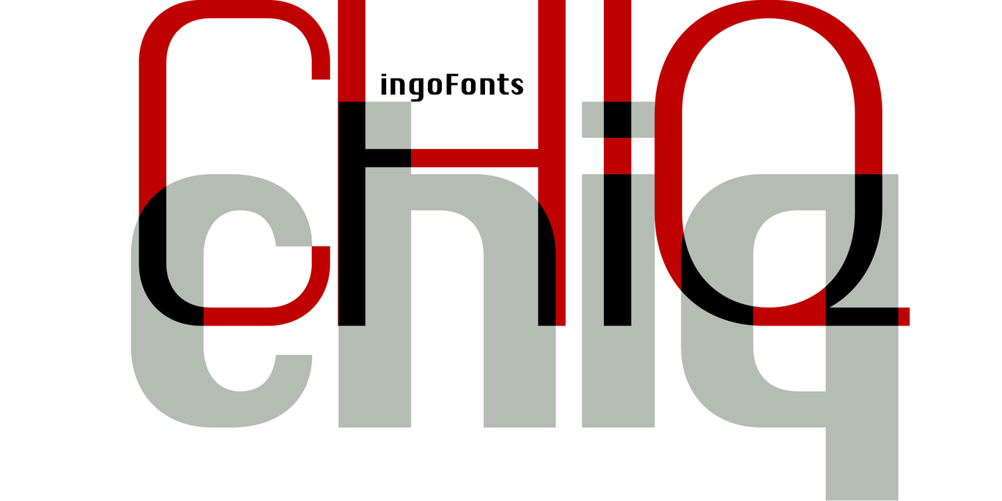 Пример шрифта Chiq Pro #1