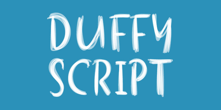 Пример шрифта Duffy #1