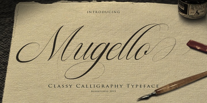 Пример шрифта Mugello #1