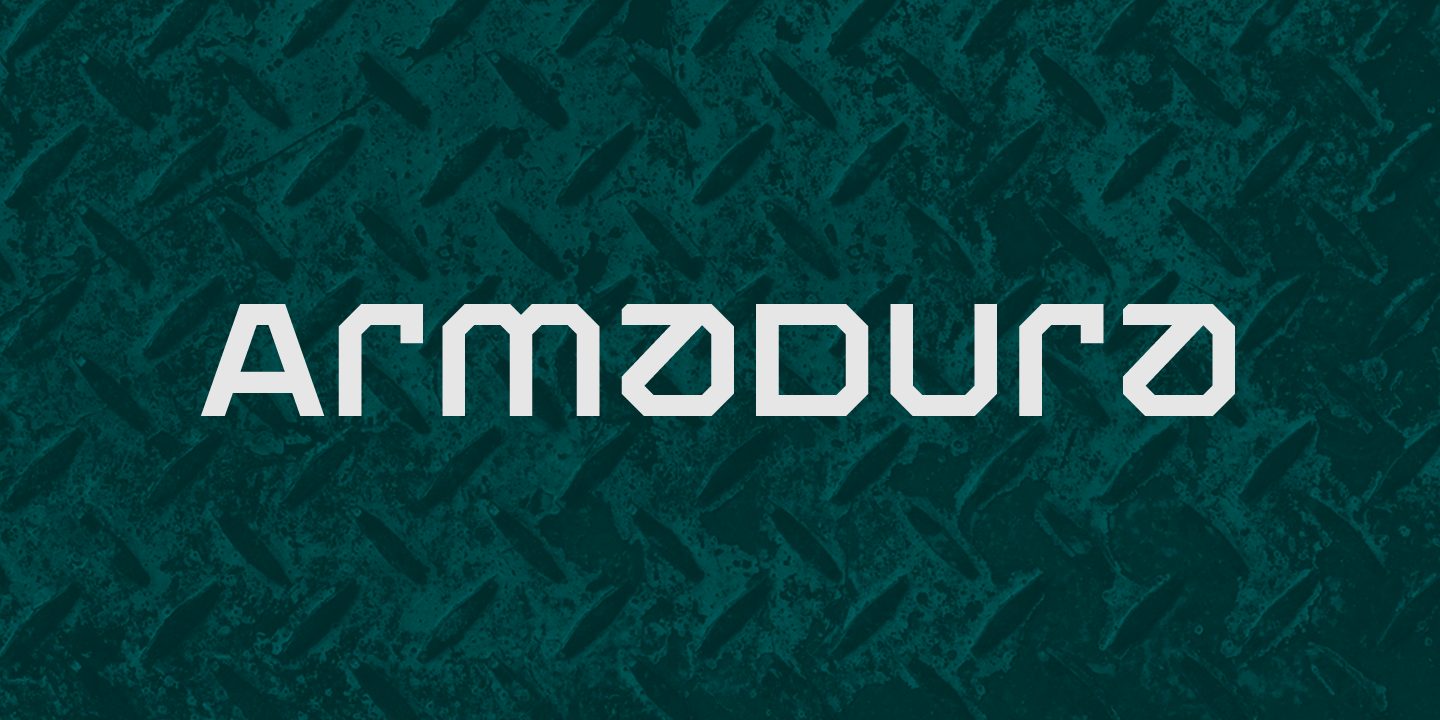 Пример шрифта Armadura #1