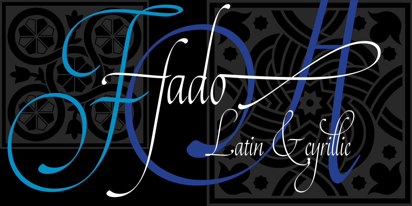 Пример шрифта Fado #1
