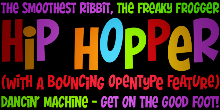 Пример шрифта Hip Hopper #1