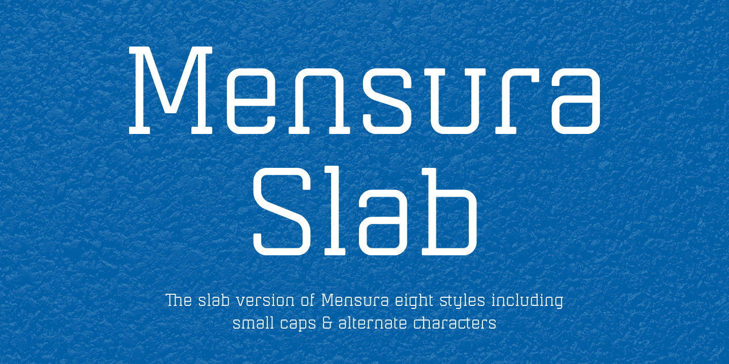 Пример шрифта Mensura Slab #1
