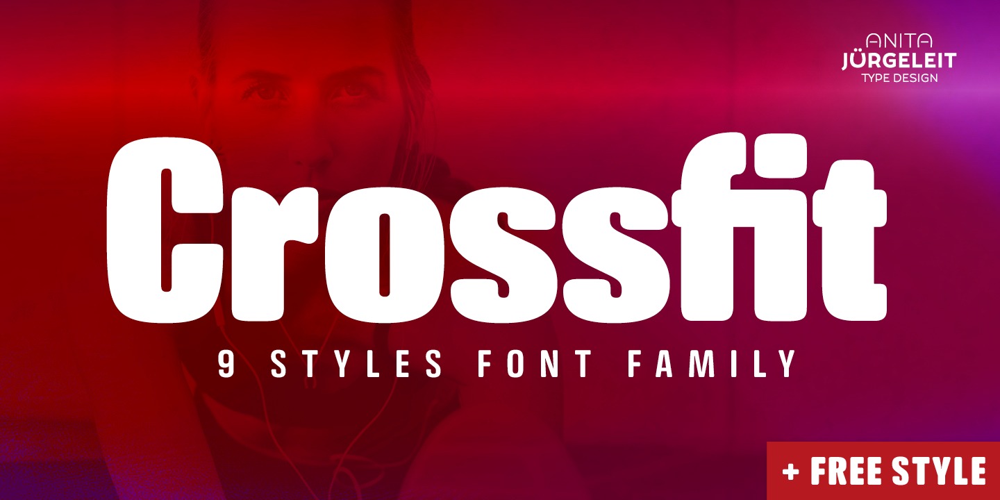 Пример шрифта Crossfit #1
