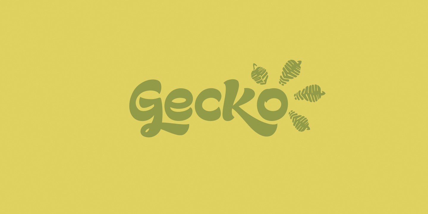 Пример шрифта Gecko #1