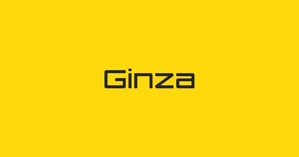 Пример шрифта Ginza #1