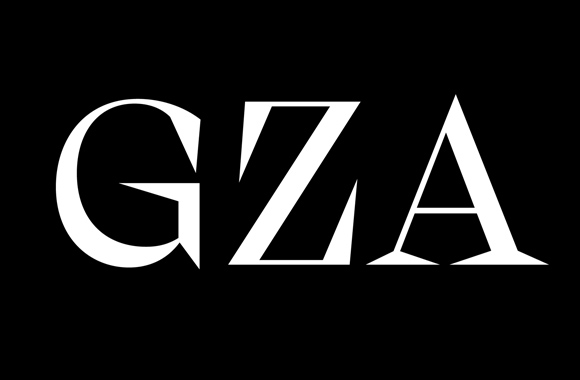 Пример шрифта Gza #1