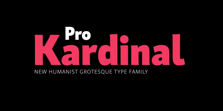 Пример шрифта Kardinal Pro #1
