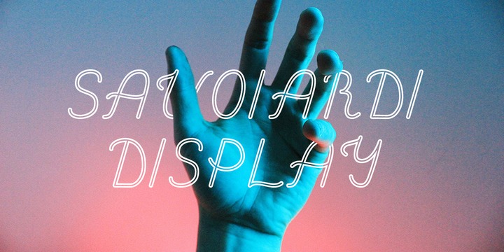 Пример шрифта Savoiardi #3