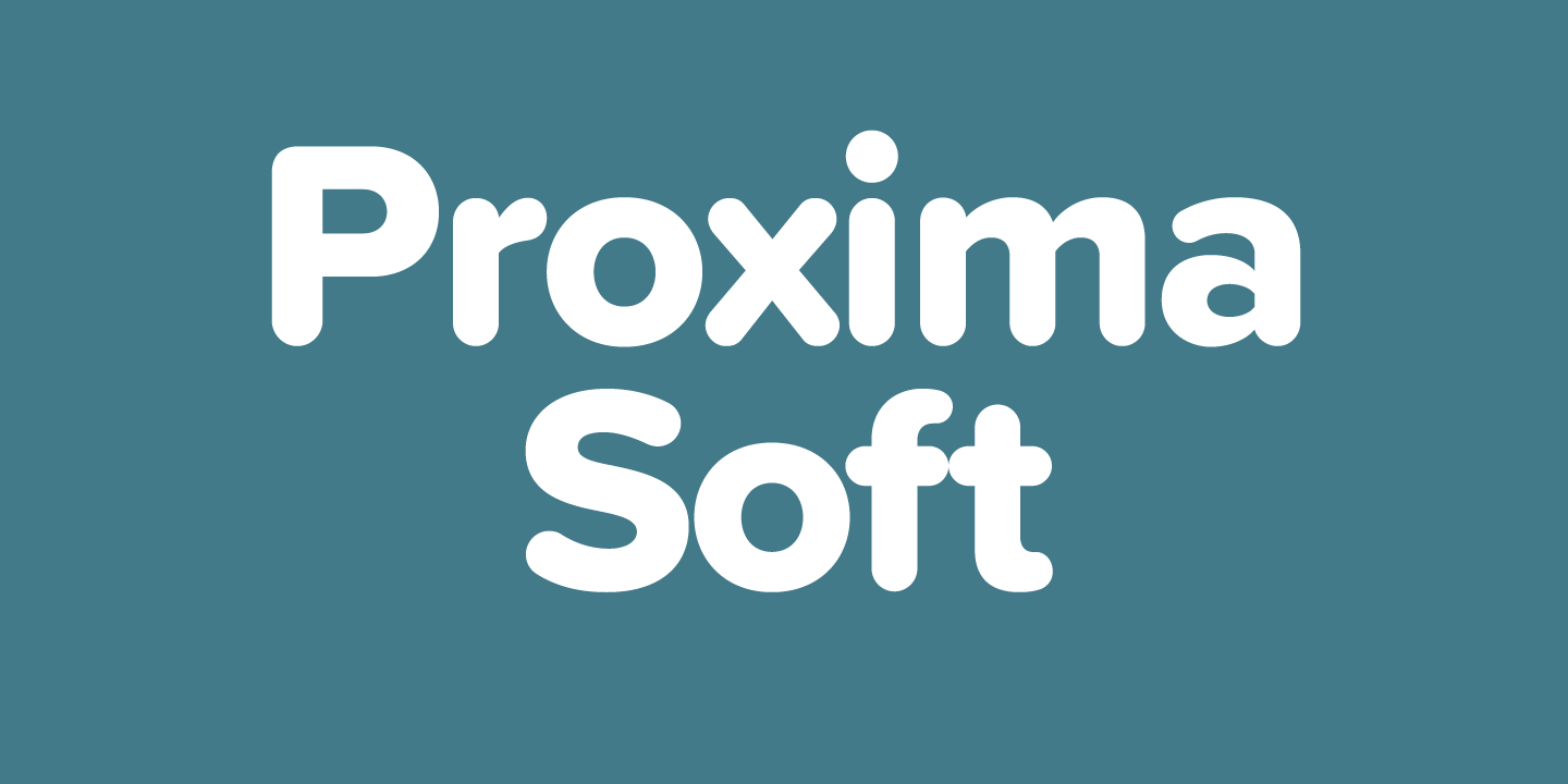 Пример шрифта Proxima Soft #1