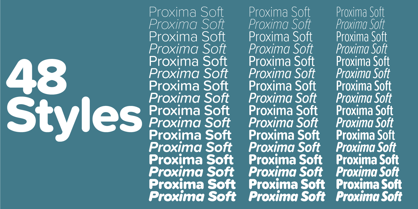 Пример шрифта Proxima Soft #3