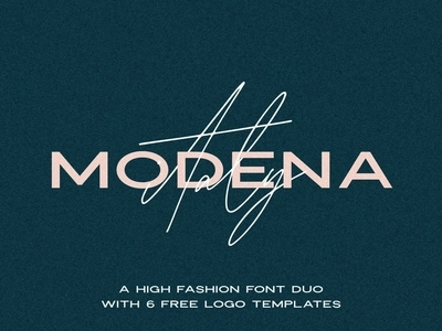 Пример шрифта Modena #1