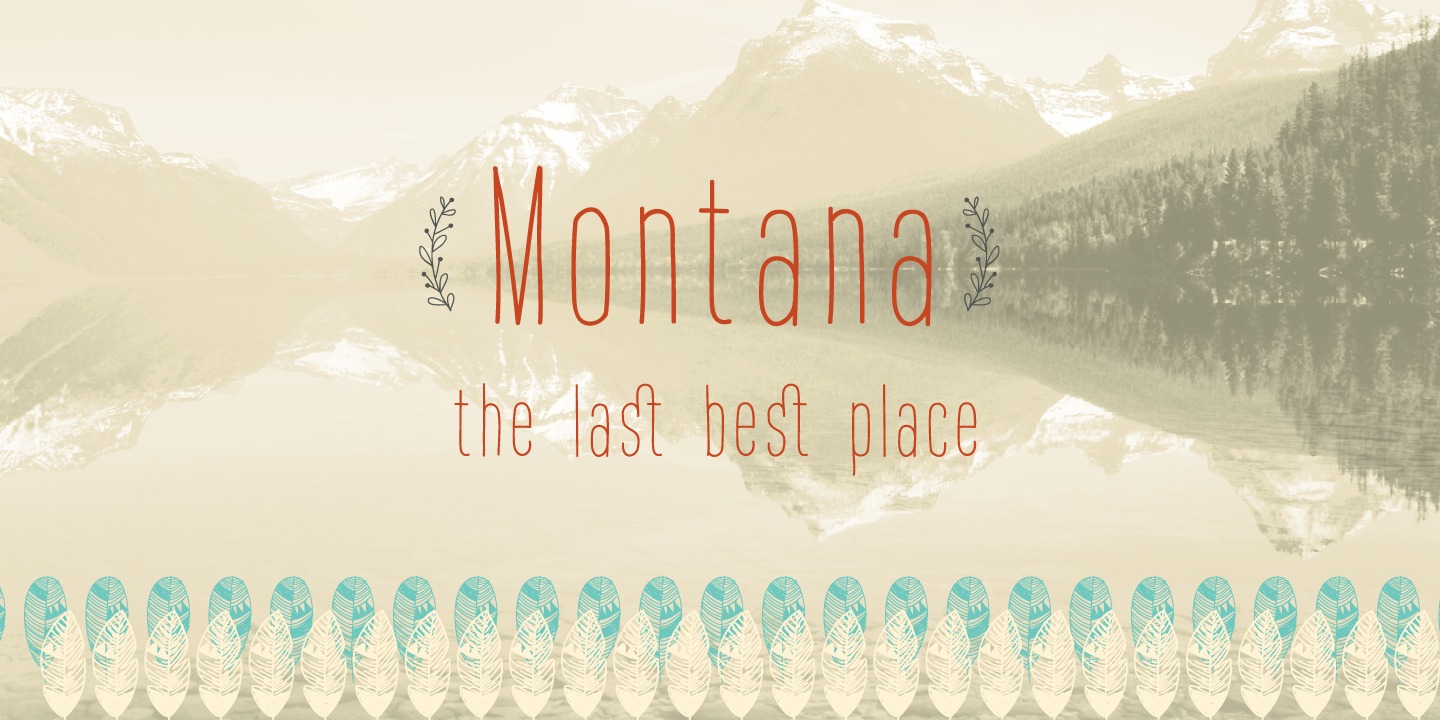 Пример шрифта Montana #1