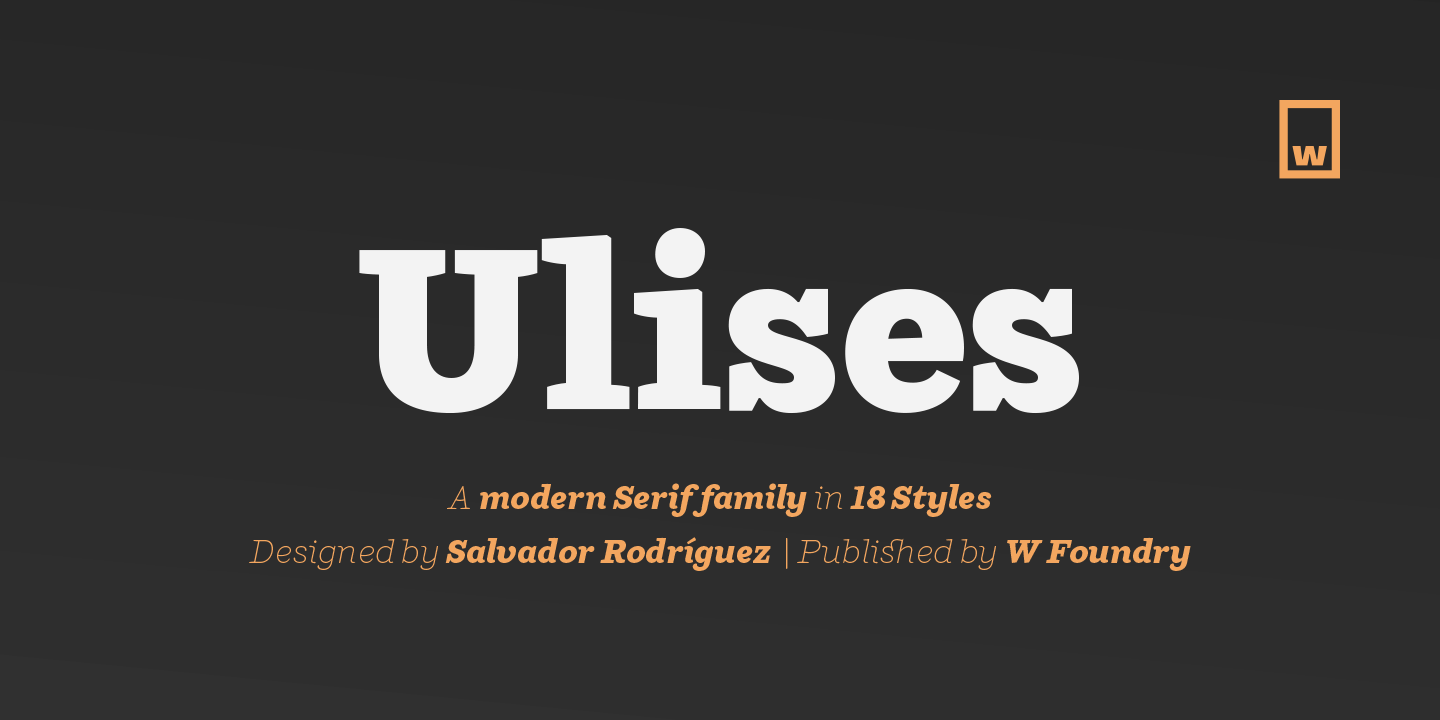 Пример шрифта Ulises #1