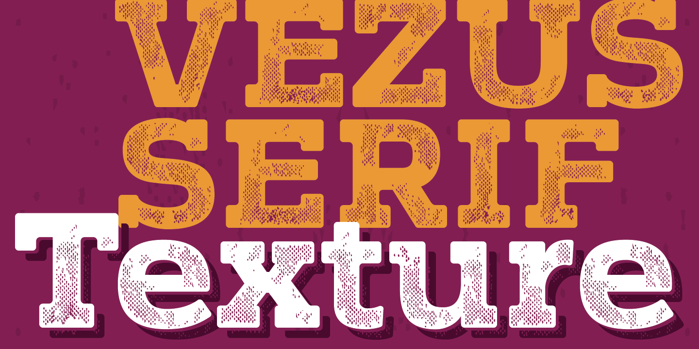 Пример шрифта Vezus Serif Texture #1