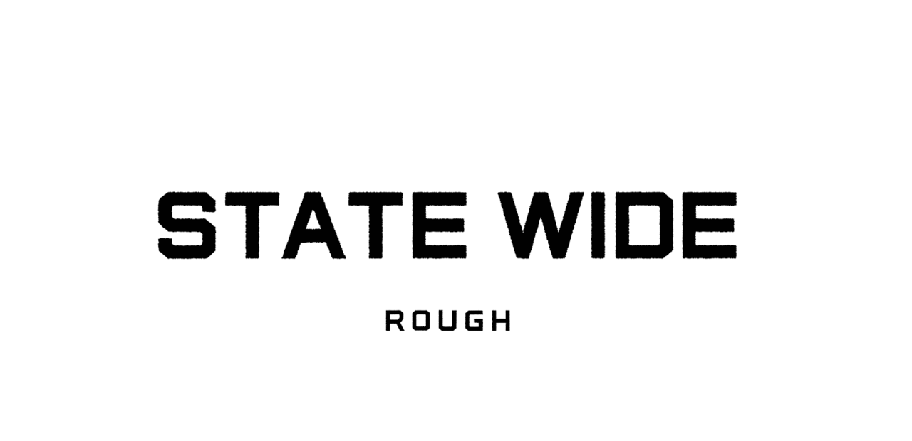 Пример шрифта State Wide Rough #1