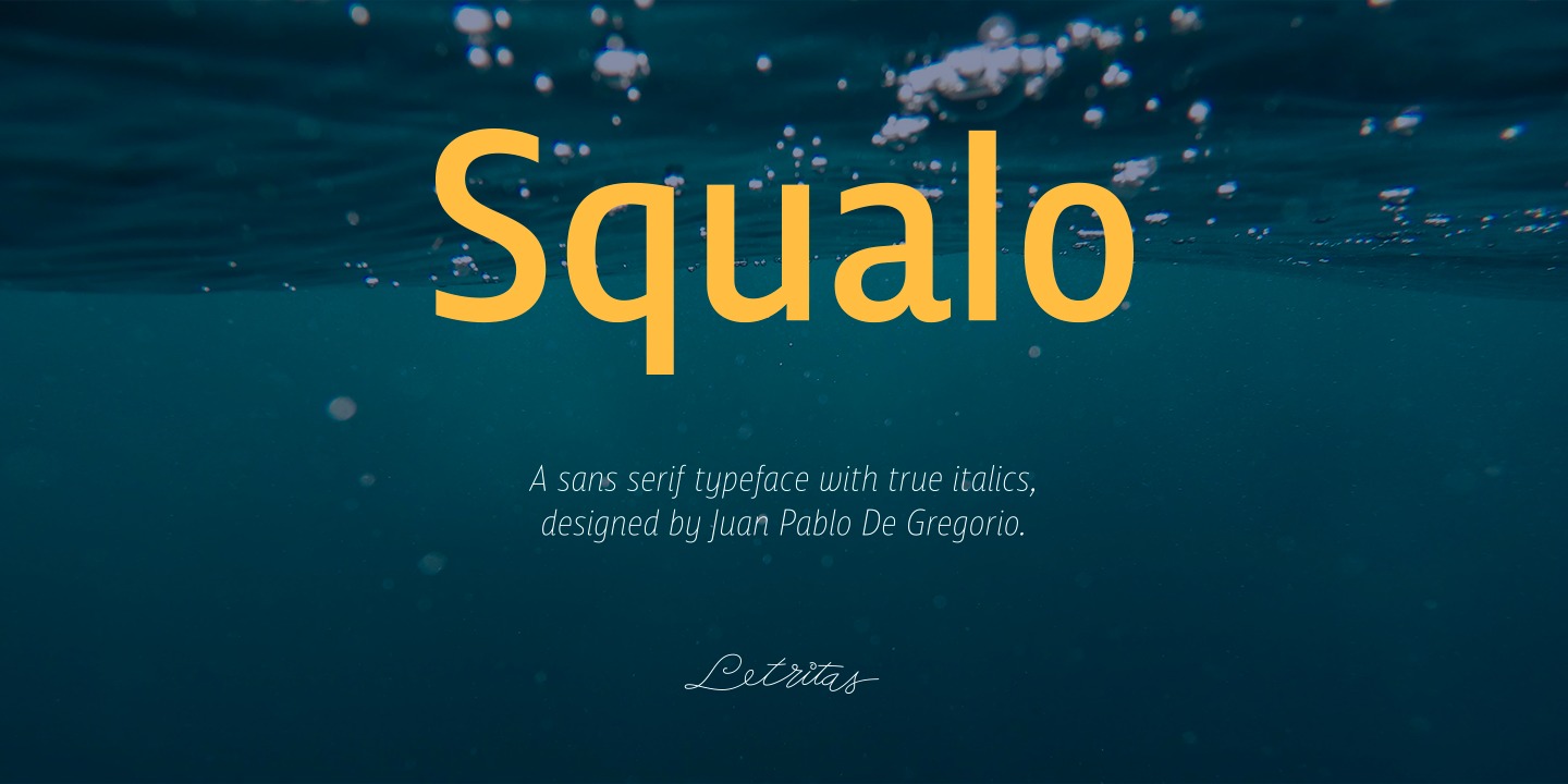 Пример шрифта Squalo #1