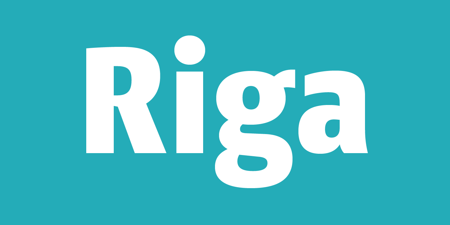 Пример шрифта Riga #1