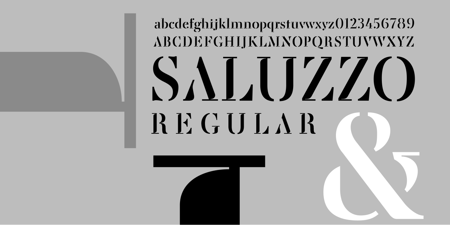 Пример шрифта Saluzzo #2