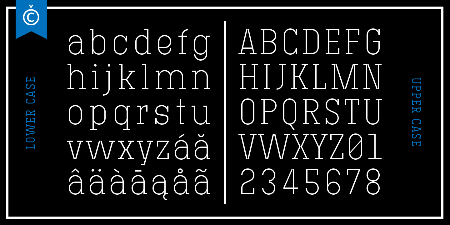Пример шрифта Technik Serif #3