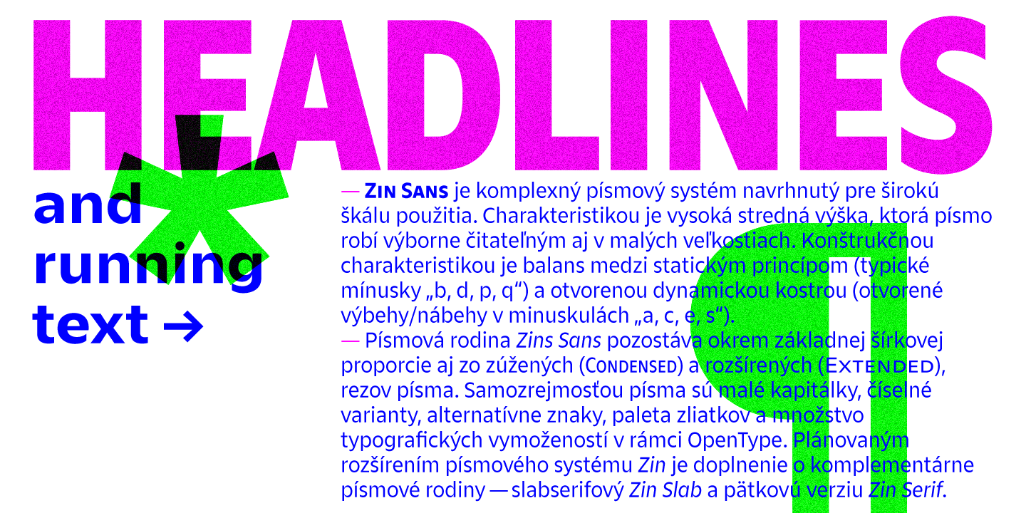 Пример шрифта Zin Sans #3