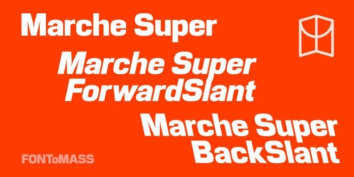 Пример шрифта Marche Super #1