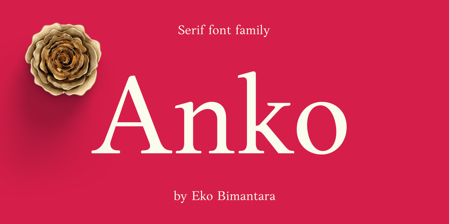 Пример шрифта Anko #1