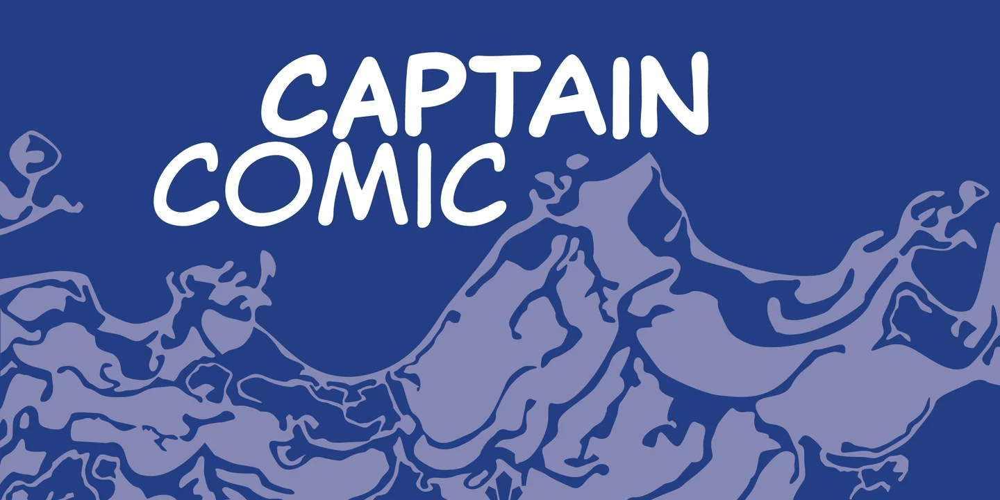 Пример шрифта Captain Comic #1