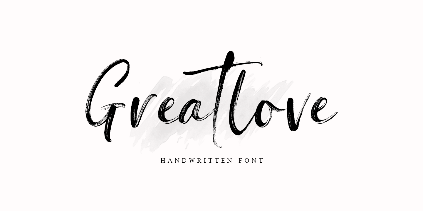 Пример шрифта Greatlove #1
