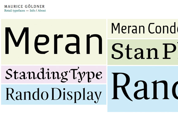 Пример шрифта Meran #1