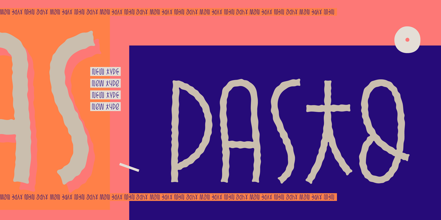 Пример шрифта Pasto #1